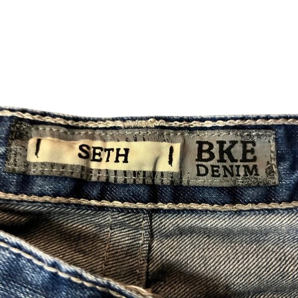 BKE Seth Jeans Mens 36XL Used Blue Denim Straight Leg Cotton - Picture 7 of 15